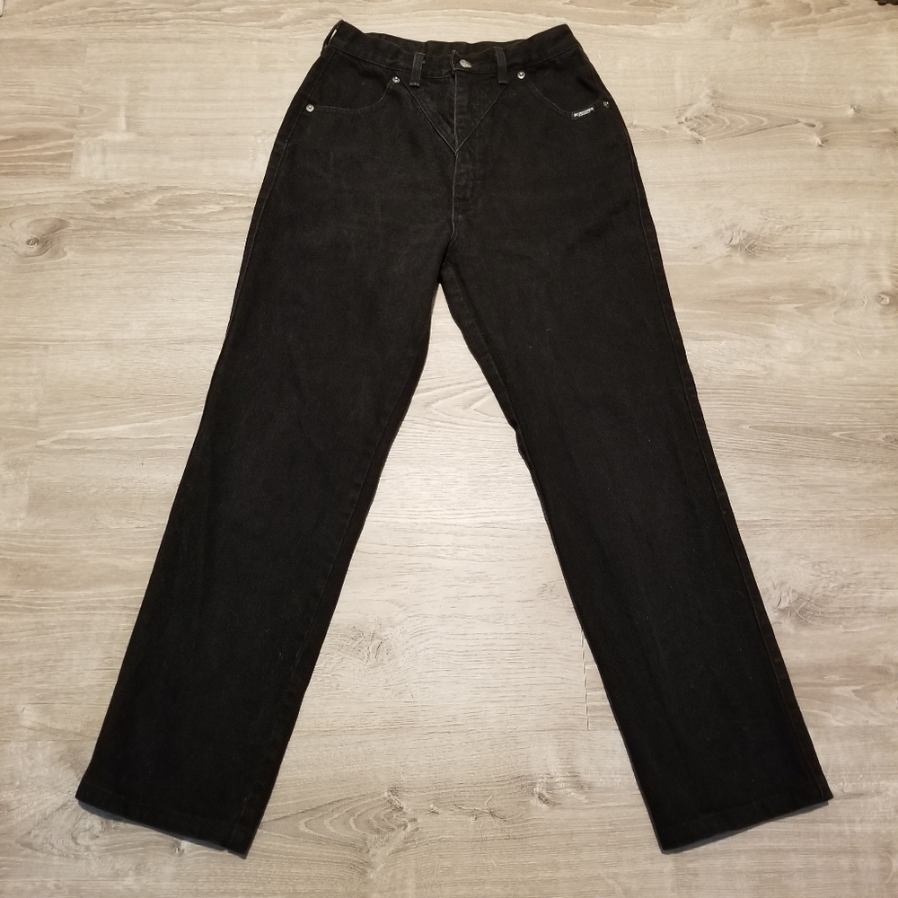 VTG Rough Riders By Circle T Western High Waist Bareback Jeans Womens 9/10 x 36